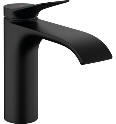 Bateria umywalkowa 110 z korkiem z cięgłem Czarny Mat Vivenis Hansgrohe (75020670)