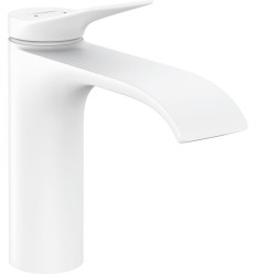 Bateria umywalkowa 110 z korkiem z cięgłem Biały Matowy Vivenis Hansgrohe (75020700)