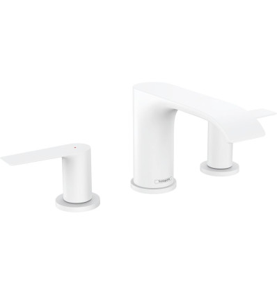 Bateria umywalkowa 90 z korkiemz cięgłem Biały Matowy Vivenis Hansgrohe (75033700)