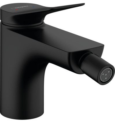 Bateria bidetowa z korkiem z cięgłem Czarny Mat Vivenis Hansgrohe (75200670)