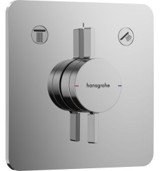 Bateria z mieszaczem do 2 odbiorników, podtynkowa Chrom DuoTurn Q Hansgrohe (75414000)