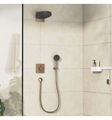 Bateria z mieszaczem do 2 odbiorników, podtynkowa Brąz Szczotkowany DuoTurn Q Hansgrohe (75414140)