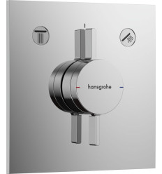 Bateria z mieszaczem do 2 odbiorników, podtynkowa Chrom DuoTurn E Hansgrohe (75417000)