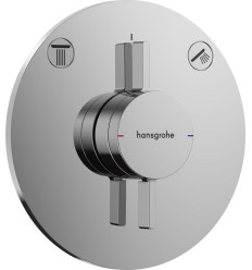 Bateria z mieszaczem do 2 odbiorników, podtynkowa Chrom DuoTurn S Hansgrohe (75418000)