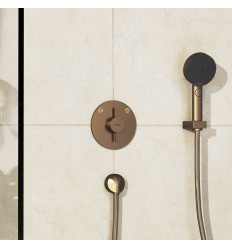 Bateria z mieszaczem do 2 odbiorników, podtynkowa Brąz Szczotkowany DuoTurn S Hansgrohe (75418140)