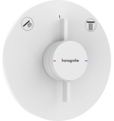 Bateria z mieszaczem do 2 odbiorników, podtynkowa Biały Matowy DuoTurn S Hansgrohe (75418700)