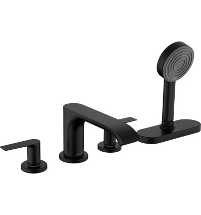 Bateria nawannowa 4-otworowa sBox Czarny Mat Vivenis Hansgrohe (75444670)