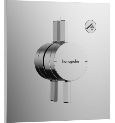 Bateria z mieszaczem do 1 odbiornika podtynkowa Chrom DuoTurn E Hansgrohe (75617000)