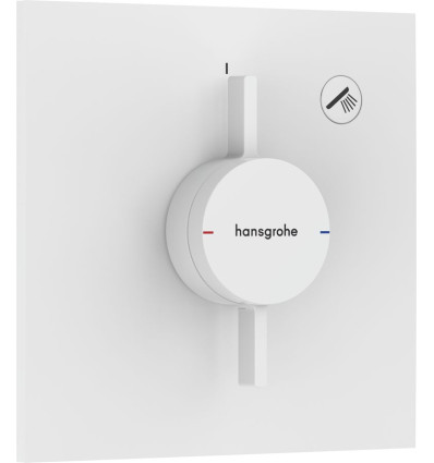Bateria z mieszaczem do 1 odbiornika podtynkowa Biały Matowy DuoTurn E Hansgrohe (75617700)