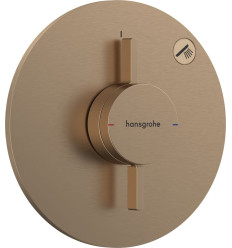 Bateria z mieszaczem do 1 odbiornika, podtynkowa Brąz Szczotkowany DuoTurn S Hansgrohe (75618140)