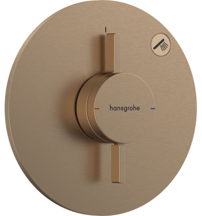 Bateria z mieszaczem do 1 odbiornika, podtynkowa Brąz Szczotkowany DuoTurn S Hansgrohe (75618140)