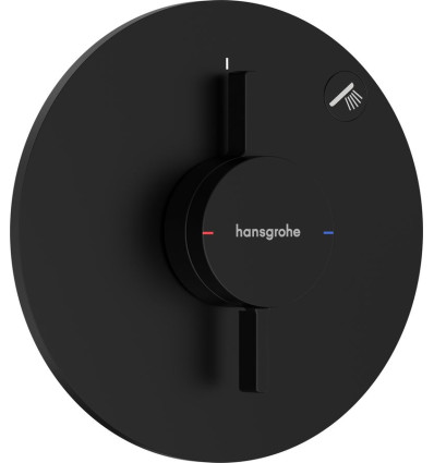 Bateria z mieszaczem do 1 odbiornika, podtynkowa Czarny Matowy DuoTurn S Hansgrohe (75618670)