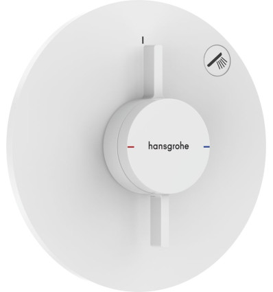 Bateria z mieszaczem do 1 odbiornika, podtynkowa Biały Matowy DuoTurn S Hansgrohe (75618700)