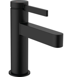 Bateria umywalkowa 100 z kompletem odpływowym Push-Open Czarny Matowy Finoris Hansgrohe (76010670)