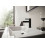 Bateria umywalkowa 100 z kompletem odpływowym Push-Open Czarny Matowy Finoris Hansgrohe (76010670)