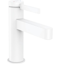 Bateria umywalkowa 100 z kompletem odpływowym Push-Open Biały Matowy Finoris Hansgrohe (76010700)