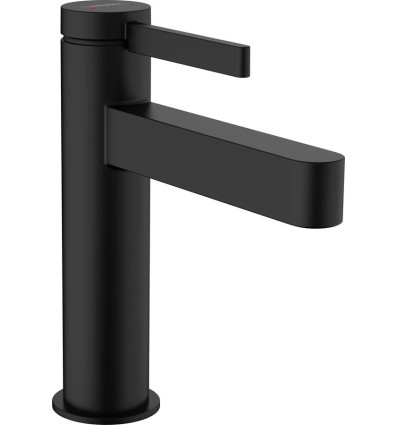 Bateria umywalkowa 110 z kompletem odpływowym z cięgłem Czarny Matowy Finoris Hansgrohe (76020670)