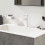 Bateria umywalkowa 110 z kompletem odpływowym z cięgłem Biały Matowy Finoris Hansgrohe (76020700)