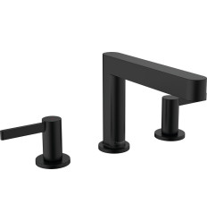 Bateria umywalkowa 3 otworowa 110 z kompletem odpływowym Push-Open Czarny Matowy Finoris Hansgrohe (76033670)