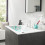 Umywalkowa 3 otworowa 110 z kompletem odpływowym Push-Open Biały Matowy Finoris Hansgrohe (76033700)
