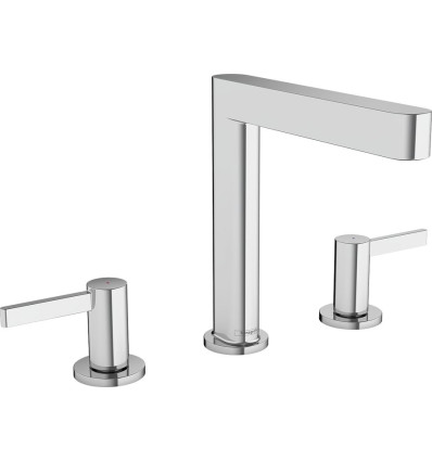 Bateria umywalkowa 3 otworowa 160 z kompletem odpływowym Push-Open Chrom Finoris Hansgrohe (76034000)