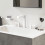 Bateria umywalkowa 3 otwotowa 160 z kompletem odpływowym Push-Open Biały Matowy Finoris Hansgrohe (76034700)