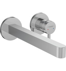 Bateria umywalkowa z wylewką 22,8 cm ścienna podtynkowa Chrom Finoris Hansgrohe (76050000)