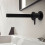 Bateria umywalkowa z wylewką 22,8 cm ścienna podtynkowa Czarny Matowy Finoris Hansgrohe (76050670)