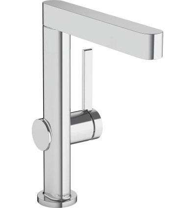 Bateria umywalkowa z obrotową wylewką i korkiem Push-Open Chrom Finoris Hansgrohe (76060000)
