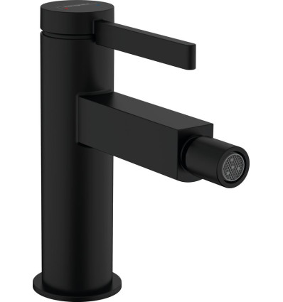 Bateria bidetowa z korkiem Push-Open Czarny Matowy Finoris Hansgrohe (76200670)