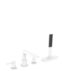 Bateria nawannowa czterootworowa Biały Mat Finoris Hansgrohe (76444700)