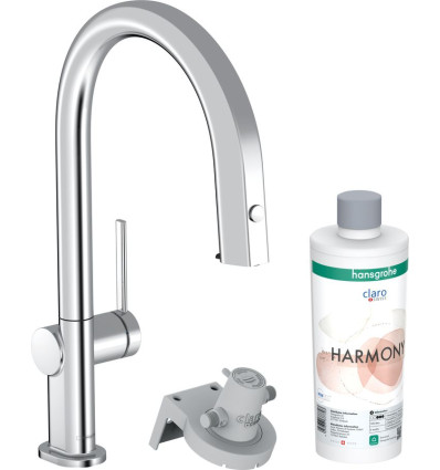 FilterSystem 210 1jet z wyciąganą wylewką, sBox, zestaw startowy Chrom Aqittura M91 Hansgrohe (76800000)