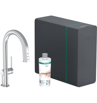 SodaSystem 210, wyciągana wylewka, 1jet, sBox Chrom Aqittura M91 Hansgrohe (76836000)