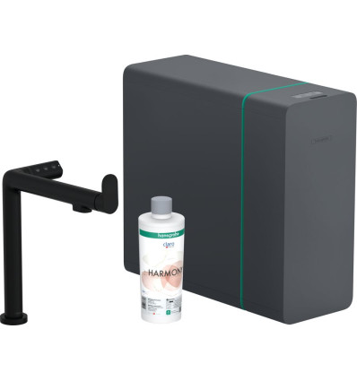 SodaSystem 240, 1jet Czarny Matowy Aqittura M91 Hansgrohe (76837670)