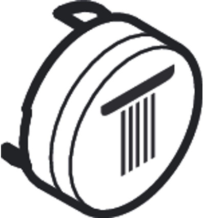 Symbol strumień Rain duży Biały Hansgrohe (92571450)