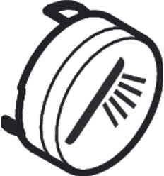 Symbol główka prysznicowa Czarny Hansgrohe (92573610)
