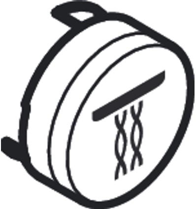 Symbol strumień Whirl Biały Hansgrohe (92575450)
