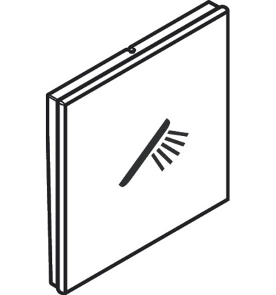 Symbol główka prysznicowa do RainSelect Czarny Chrom Szczotkowany Hansgrohe (93106340)