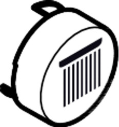 Symbol strumień Rain duży Czarny Matowy Hansgrohe (93571670)