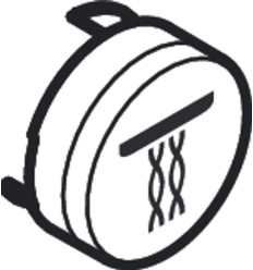 Symbol strumień Whirl Czarny Matowy Hansgrohe (93575670)