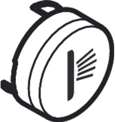 Symbol dysza boczna Biały Matowy Hansgrohe (93578700)