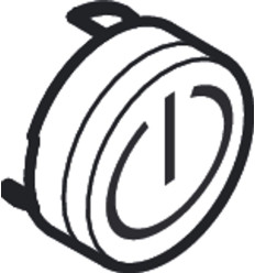 Symbol włącz/wyłącz Chrom Satynowy Hansgrohe (93579880)