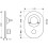 HG Conversion kit M3 bath mixer Chrom Hansgrohe (96385000)