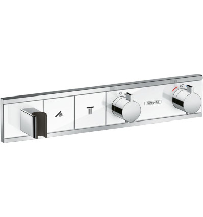 Bateria termostatyczna do 2 odbiorników ze zintegrowanym przyłączem i uchwytem, podtynkowa RainSelect Hansgrohe (15355400)