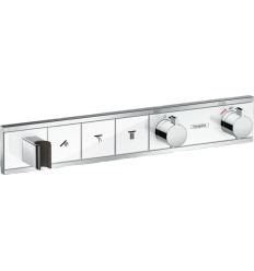 Bateria termostatyczna do 3 odbiorników ze zintegrowanym przyłączem i uchwytem, podtynkowa RainSelect Hansgrohe (15356400)