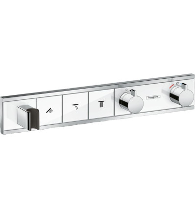 Bateria termostatyczna do 3 odbiorników ze zintegrowanym przyłączem i uchwytem, podtynkowa RainSelect Hansgrohe (15356400)