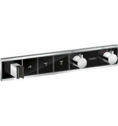 Bateria termostatyczna do 3 odbiorników ze zintegrowanym przyłączem i uchwytem, podtynkowa RainSelect Hansgrohe (15356600)