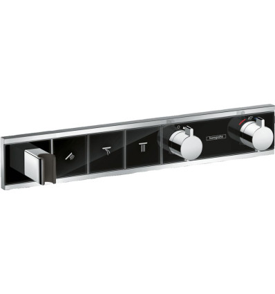 Bateria termostatyczna do 3 odbiorników ze zintegrowanym przyłączem i uchwytem, podtynkowa RainSelect Hansgrohe (15356600)