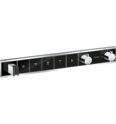 Bateria termostatyczna do 5 odbiorników ze zintegrowanym przyłączem i uchwytem, podtynkowa RainSelect Hansgrohe (15358600)