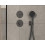 Bateria termostatyczna do 1 odbiornika z dodatkowym wyjściem, podtynkowa Czarny ShowerSelect Comfort S Hansgrohe (15562340)